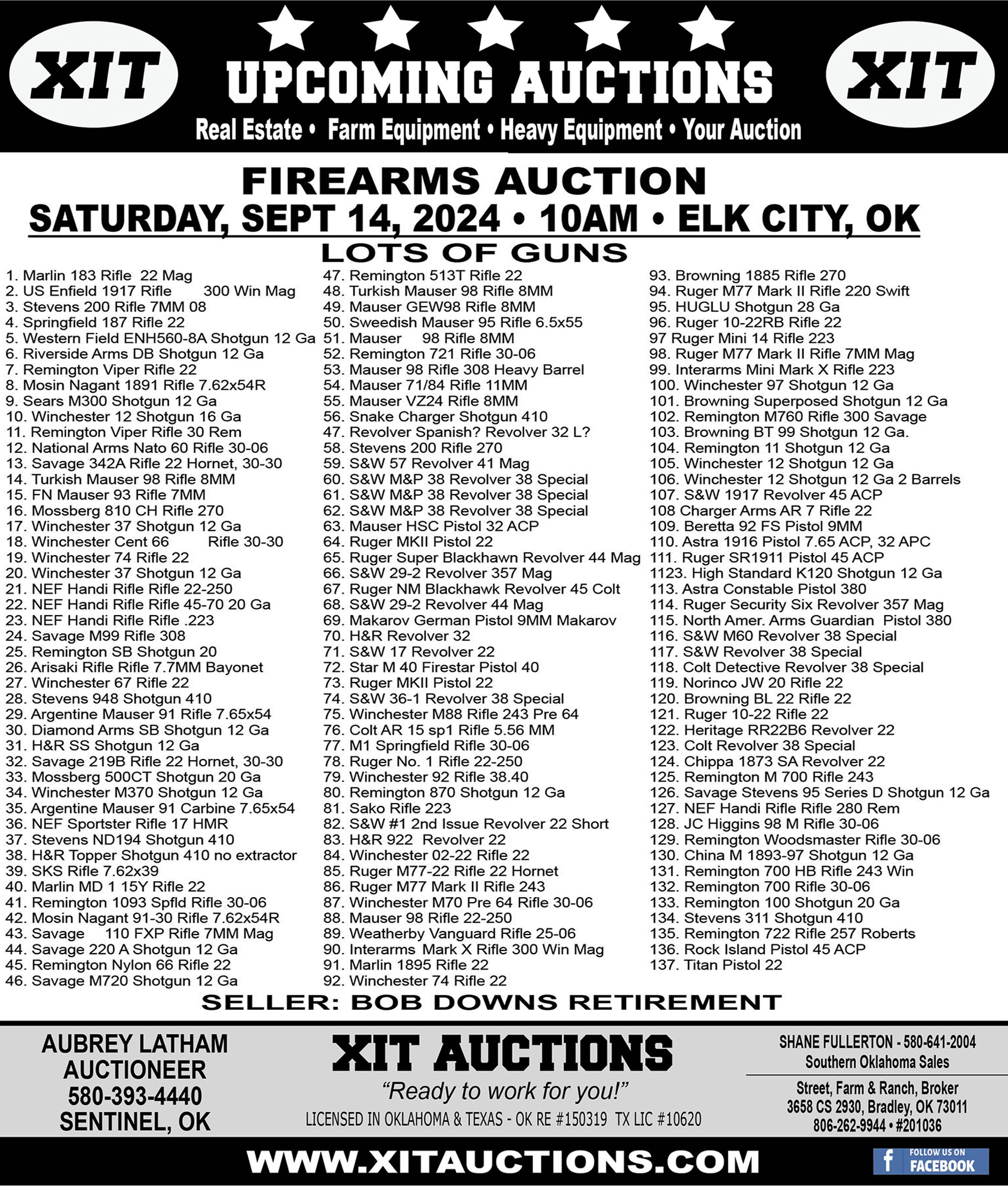 Upcoming Auctions – XIT AUCTIONS